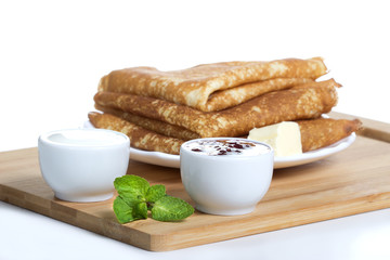 Блины для завтрака.
