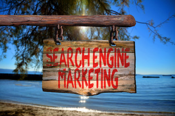 Search engine marketing motivational phrase sign