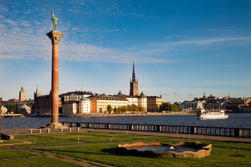 Obraz premium View of the old town (Gamla Stan) of Stockholm, Sweden