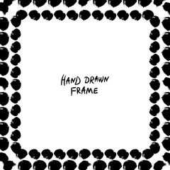 Black and white abstract frame