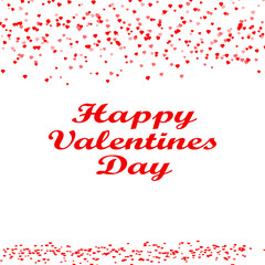 Happy Valentine s day card hearts