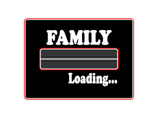 Progress Bar Loading with the text: Family