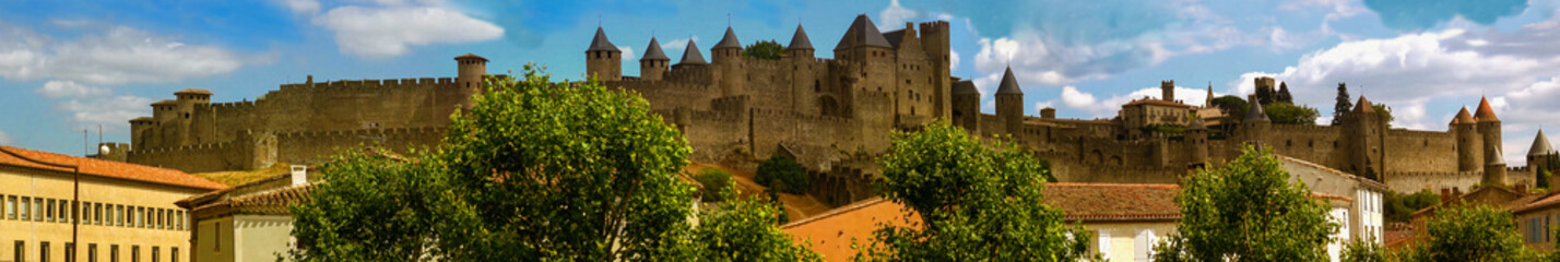 Fototapeta na wymiar Cité de Carcassonne,Aude