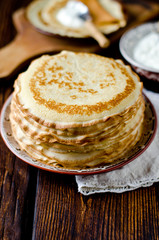 Thin pancakes
