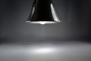 White Light  from Lamp on white Background