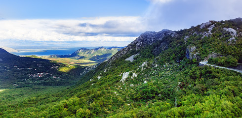 View of Skadar (Liqeni i Shkodres, Skadarsko jezero) lake  Montenegro