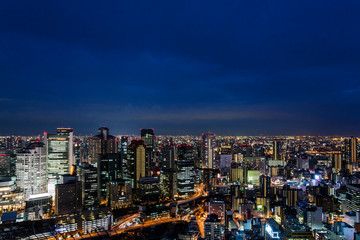 Fototapeta na wymiar Osaka, night scape.