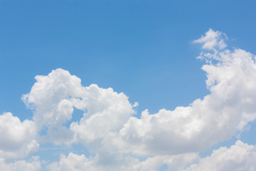 Fototapeta na wymiar Blue sky with cloudy background.