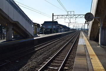 Obraz premium 羽越本線の線路