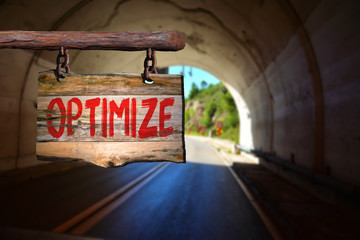Optimize motivational phrase sign