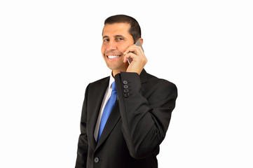 executive talking by phone