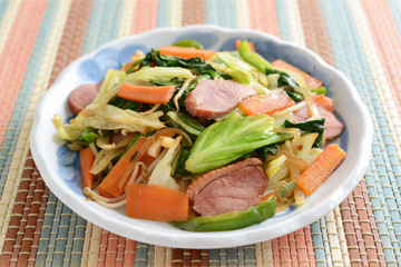 おいしそうな野菜炒め