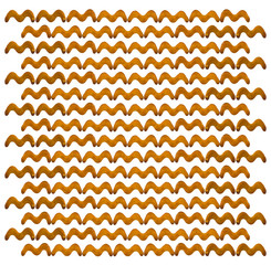 Cracker cookies in the shape of a zigzag fill the page isolated