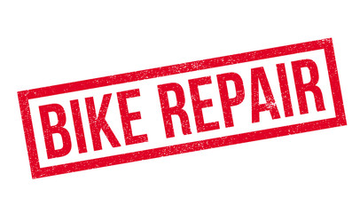 Bike Repair rubber stamp. Grunge design with dust scratches. Effects can be easily removed for a clean, crisp look. Color is easily changed.