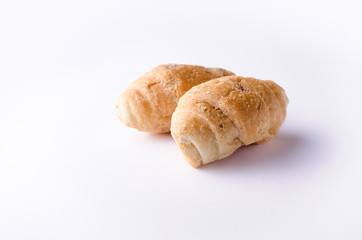 two mini croissants