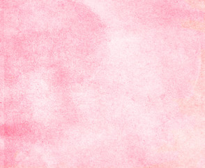 Abstract painted watercolor background on paper texture.
