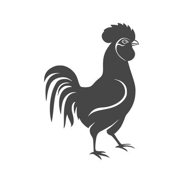 Rooster icon - vector Illustration 