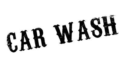 Car Wash rubber stamp. Grunge design with dust scratches. Effects can be easily removed for a clean, crisp look. Color is easily changed.