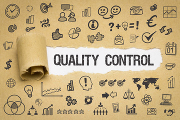 Quality Control / Papier mit Symbole