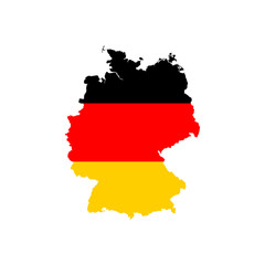Germany flag map
