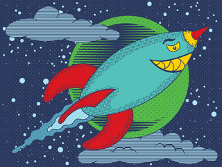 Remote controlled flying torpedo