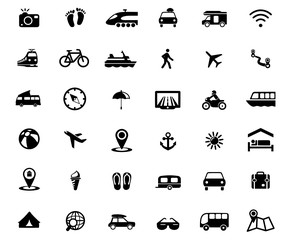 Icons Mobilität und Navigation