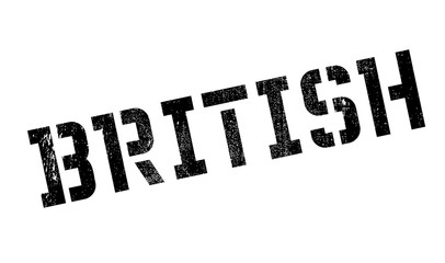 British rubber stamp. Grunge design with dust scratches. Effects can be easily removed for a clean, crisp look. Color is easily changed.