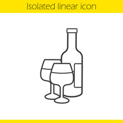 Wine linear icon