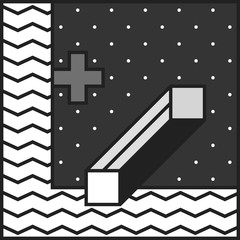 Obraz premium Neo Memphis patches stickers