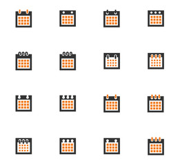 Simple icons set of box