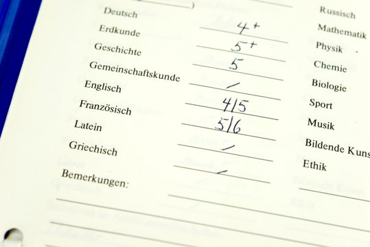 Schlechtes Zeugnis
