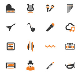 Music icons set