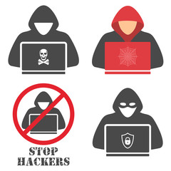 Hacker icons.