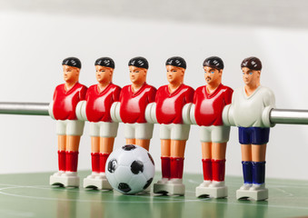 foosball table soccer . football players sport teame