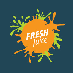 juice splash vector sign