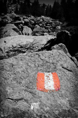 Trail marker for hikers