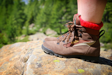 Walking in the mountains