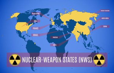Map of nuclear-weapon states.