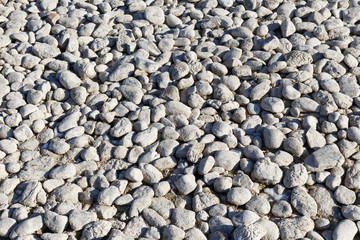 Stones of river bed at Lake Chiemsee