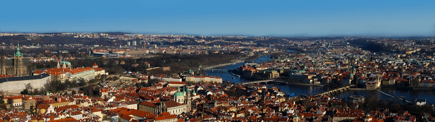 Fototapeta na wymiar Prague cityscape panorama