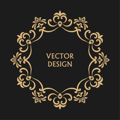 Circular baroque pattern