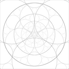 Abstract alchemical theme. Fractal art background. Sacred geometry. Mysterious relaxation pattern. Digital artwork, graphic alchemy.