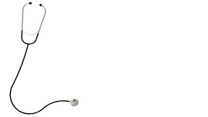 Obraz premium Stethoscope - medical equipment isolated on white