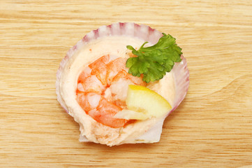 Mini seafood shell