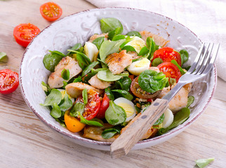 Chicken and vegetable salad