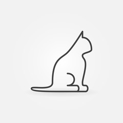 Cat line icon