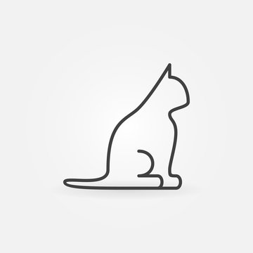 Cat line icon
