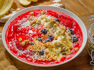 Breakfast berry smoothie