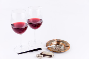 Drink and smoke