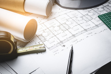 engineering diagram blueprint paper drafting project
